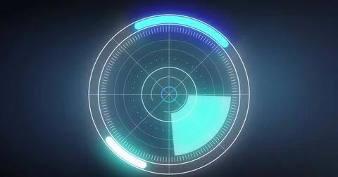Round scanner over multiple graphs against round scanner and data processing on 스톡 사진