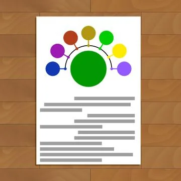 Round scheme document Stock Illustration