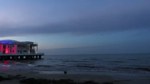 Round at Sea Stock Footage 114121711