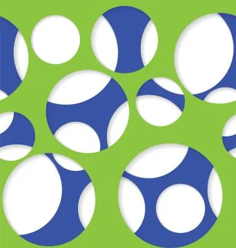 Round seamless pattern of random circles 스톡 일러스트