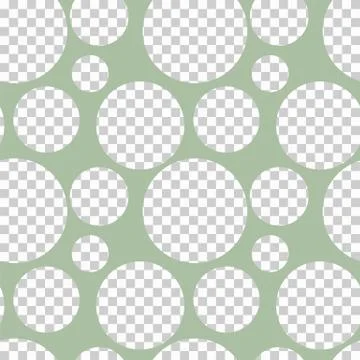 Round seamless pattern of random circles Stock Illustration