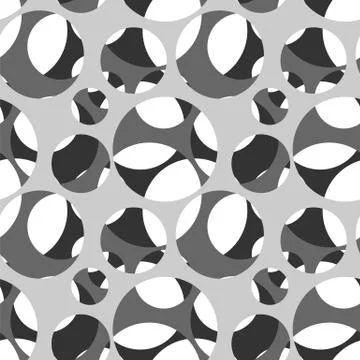 Round seamless pattern of random circles Illustrazione stock