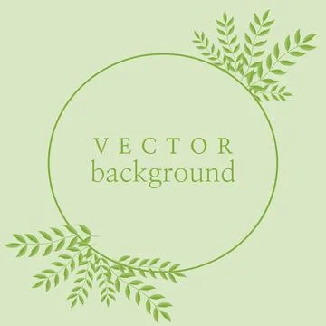 Round shape with branches. Stock Illustration