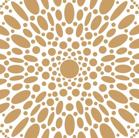 Round shape with circle dots pattern. Abstract background, texture イラスト素材