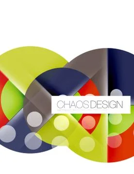 Round shape elements composition. Abstract background Stock Illustration