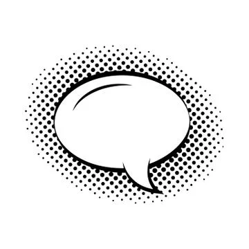 Round shape empty speech bubble flat icon vector isolated. 스톡 일러스트