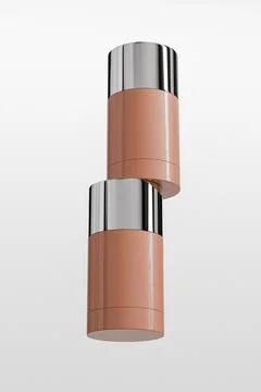 Round shape foundation Stick packaging, Luxury Rotating Solid Cream Tube イラスト素材