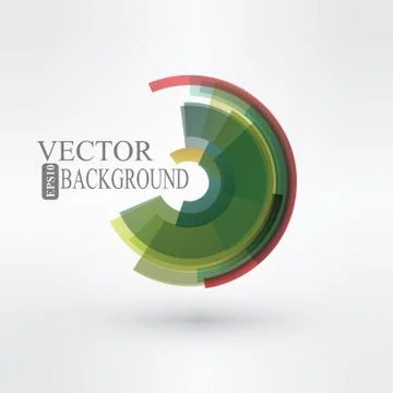 Round shape. Logo design. Vector illustration Stock-Illustration