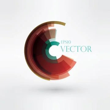 Round shape. Logo design. Vector illustration 스톡 일러스트