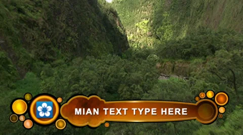 Round Shape Lower Third After Effects stock