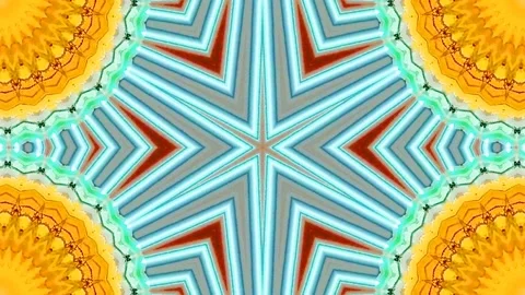 Round shape with smooth motion colorful slow rotating with various colors Stock Footage 147502207