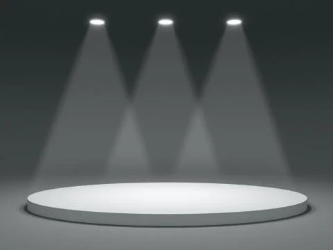 Round shape stage Stock Illustration