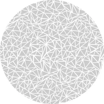 Round shape of triangular pattern. Design element Stock Illustration