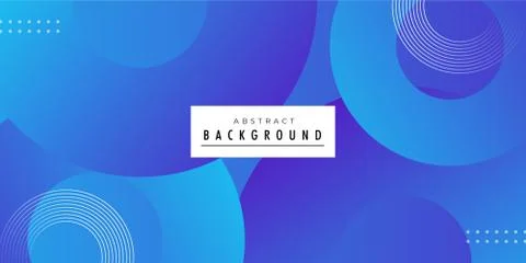 Round Shaped modern blue background design Illustrazione stock