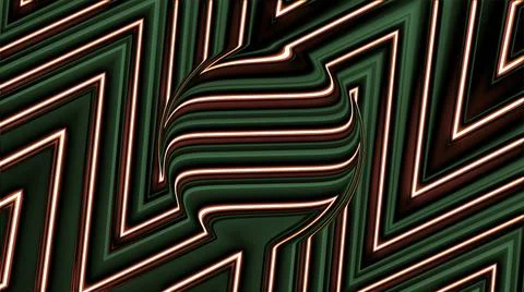Round shaped object with the same zig zag pattern as on the background. Motion 스톡 일러스트