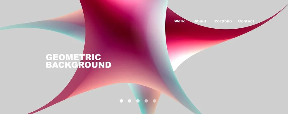 Round shapes and circles geometric abstract background. Vector Illustration For 스톡 일러스트