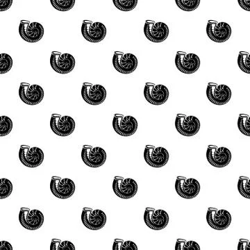 Round shell icon, simple style Stock Illustration