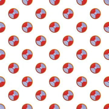 Round shield icons creating seamless pattern Stock Illustration