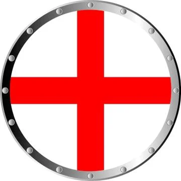 Round shield Stock Illustration