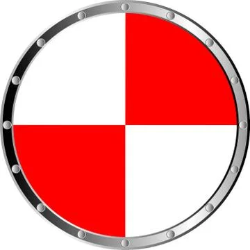 Round shield Stock Illustration