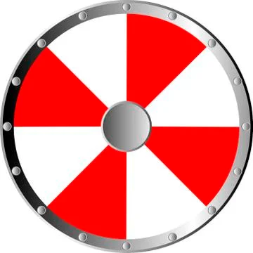 Round shield Stock Illustration