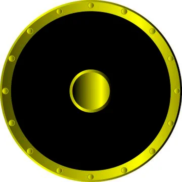 Round shield Stock Illustration