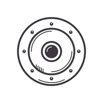Round Shield Stock-Illustration