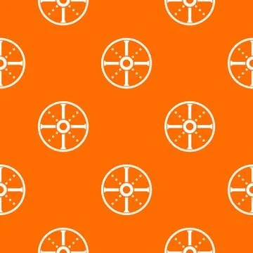 Round shield pattern seamless Stock Illustration