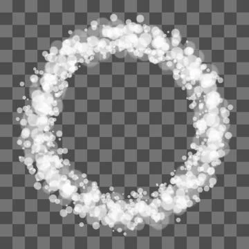 Round shining glitter circular light frame Beautiful abstract luxury light Illustration