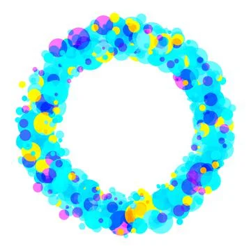 Round shining glitter circular light frame Beautiful abstract luxury light Stockillustratie