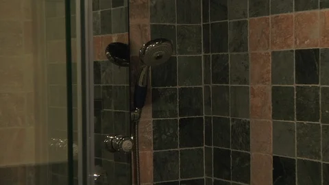 Round Shower Stock Footage 111497725