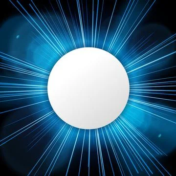 Round Sign with Text Space on Blue Light, Suitable For Advertising, and Oth.. 스톡 일러스트