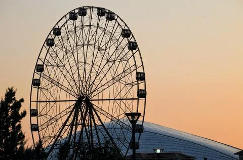 Round silhouette Stock Photos