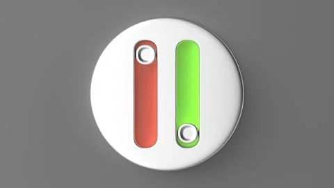 Round silver icon with toggle sliders Stock Footage 253983373