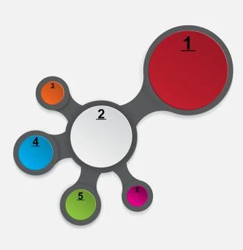 Round simple infographic Stock Illustration