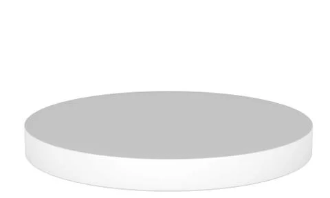 Round single podium isolated on a white background Stock Illustration