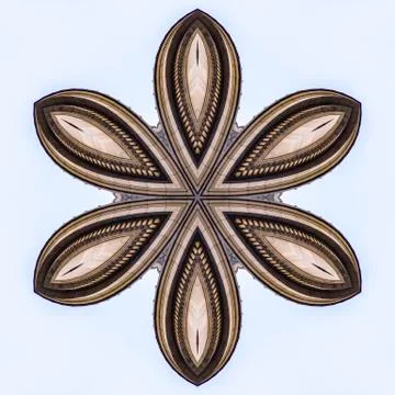 Round six sided star made form Utah State Capital Stock Photos