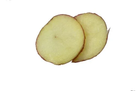 Round slice of potato Stock-Fotos