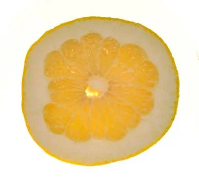 Round slices pomelo Foto stock
