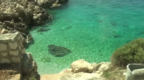 Round a small bay Stock Footage 8507875