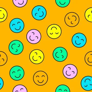 Round smileys Stock Illustration