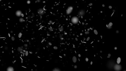Round Snowflakes Fall Down Stock-Footage 83791437