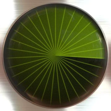 Round  Sonar sreen Illustrazione stock