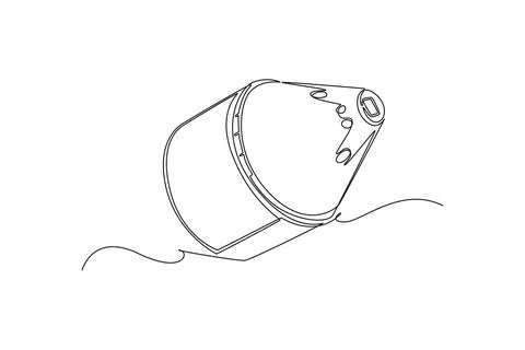 Round space capsule vehicle floating or reentering the atmosphere Stock-Illustration
