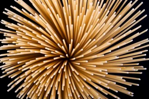 Round spaghetti Stock Photos