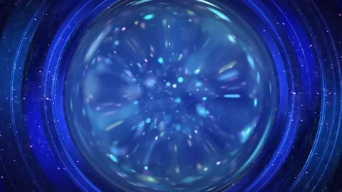 Round Sphere Hd Decoration Background Blue Stock Footage 229455442