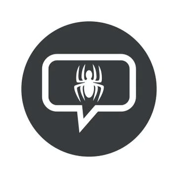 Round spider dialog icon 스톡 일러스트