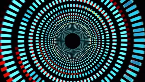 Round spinning abstract background. Multicolored abstract circular swirling.. Stock Footage 295194631