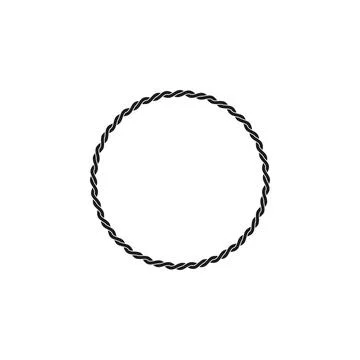 Round, spiral rope. Vector drawing Stock Illustration