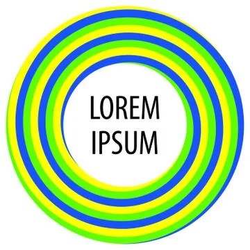 Round spiral shape background. Twisting color strips creating a circle, in the Stock Illustration